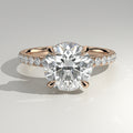 The Sample Solitaire Engagement Rings - 2.0 Carat Round 14K Rose Gold Engagement Ring