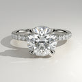 The Sample Solitaire Engagement Rings - 1.0 Carat Round 18K White Gold Engagement Ring