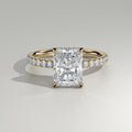 The Sample Solitaire Engagement Rings - 1.5 Carat Radiant 18K Yellow Gold Engagement Ring