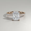 The Sample Solitaire Engagement Rings - 1.5 Carat Radiant 18K Rose Gold Engagement Ring