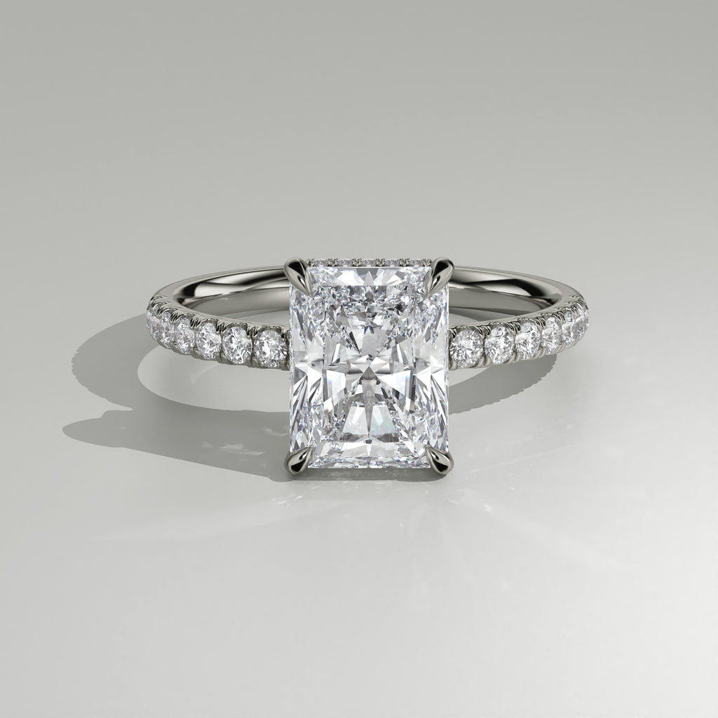 The Sample Solitaire Engagement Rings - 1.5 Carat Radiant Platinum Engagement Ring