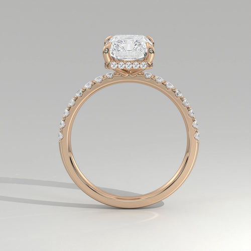 The Sample Solitaire Engagement Rings - 1.5 Carat Radiant 18K Rose Gold Engagement Ring