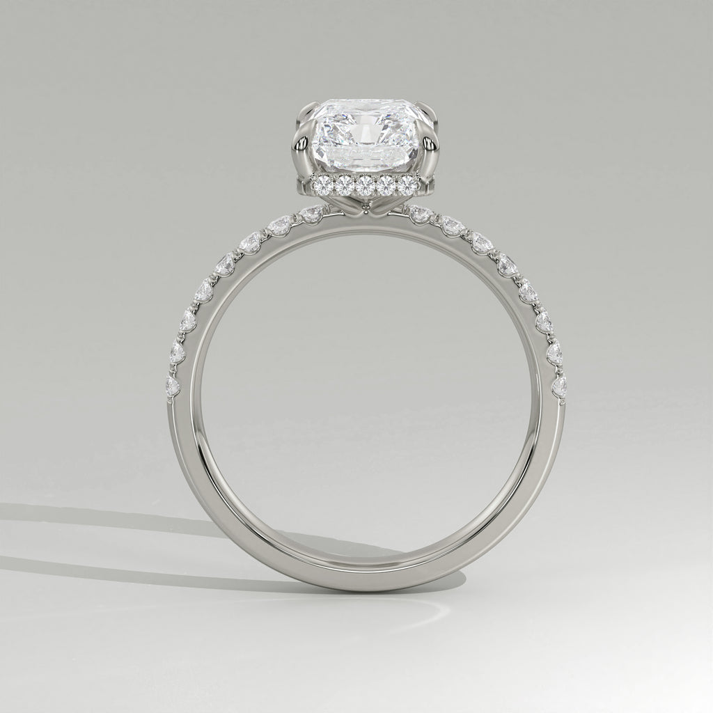 The Sample Solitaire Engagement Rings - 1.5 Carat Radiant Platinum Engagement Ring