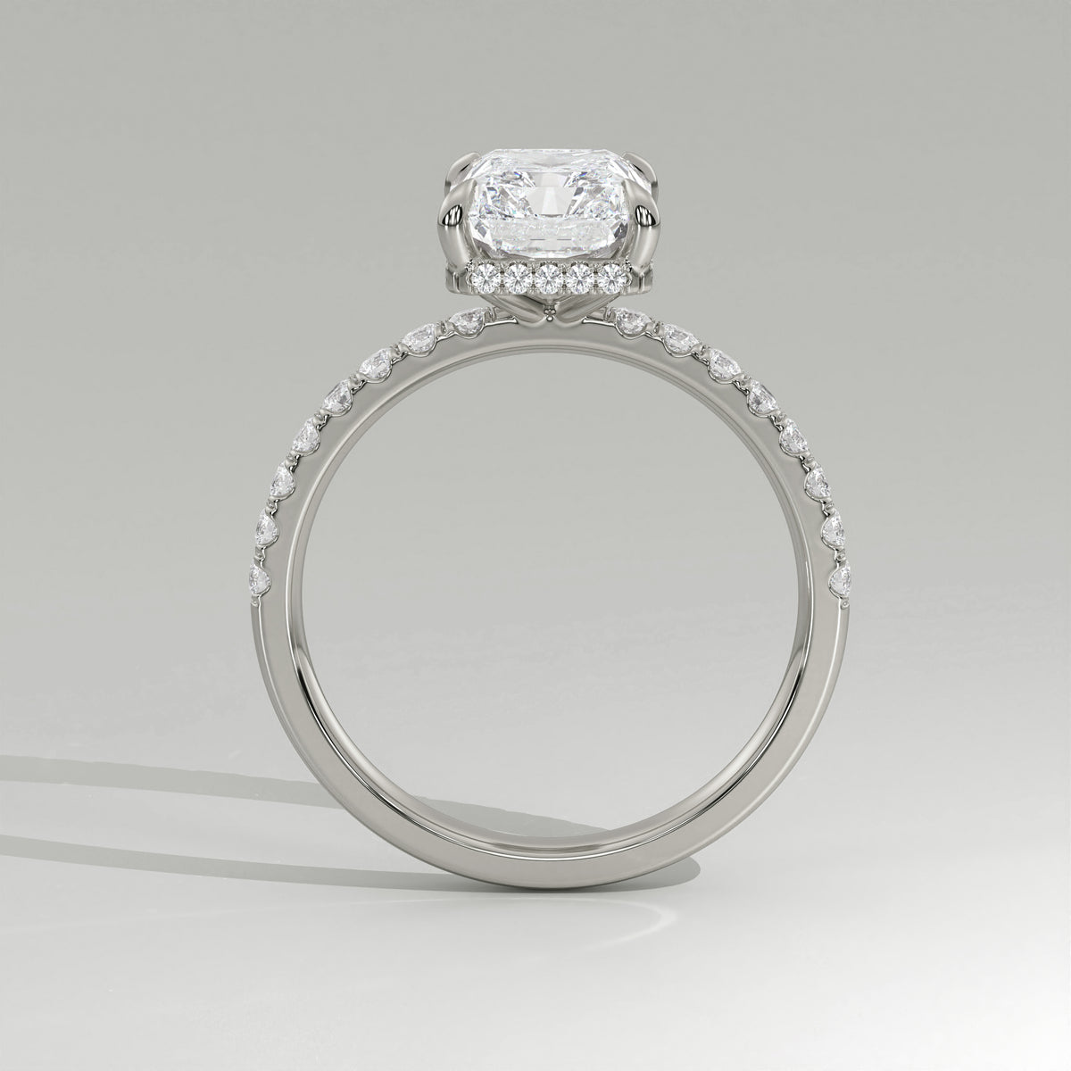 The Sample Solitaire Engagement Rings - 1.5 Carat Radiant Platinum Engagement Ring