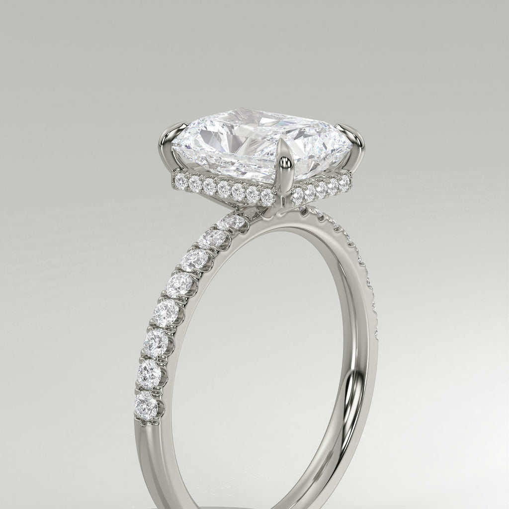 The Sample Solitaire Engagement Rings - 1.5 Carat Radiant Platinum Engagement Ring