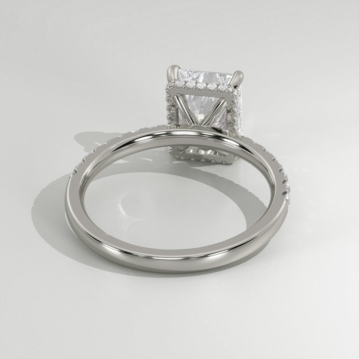 The Sample Solitaire Engagement Rings - 1.5 Carat Radiant Platinum Engagement Ring