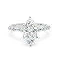 The Velor marquise ~ Silver