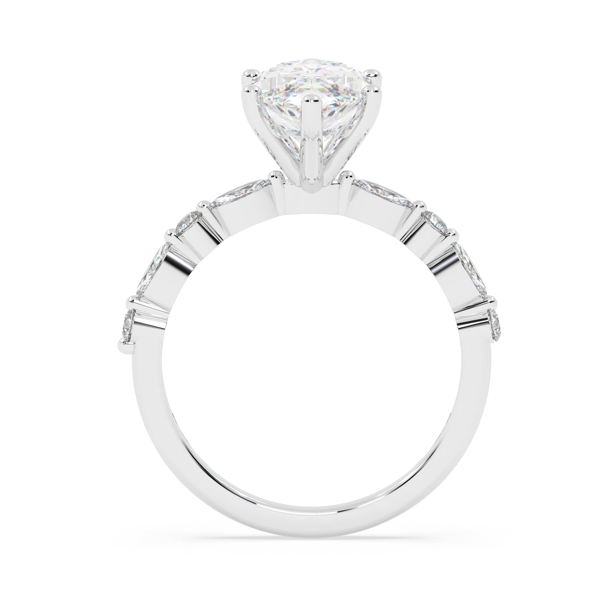 The Velor marquise ~ Silver