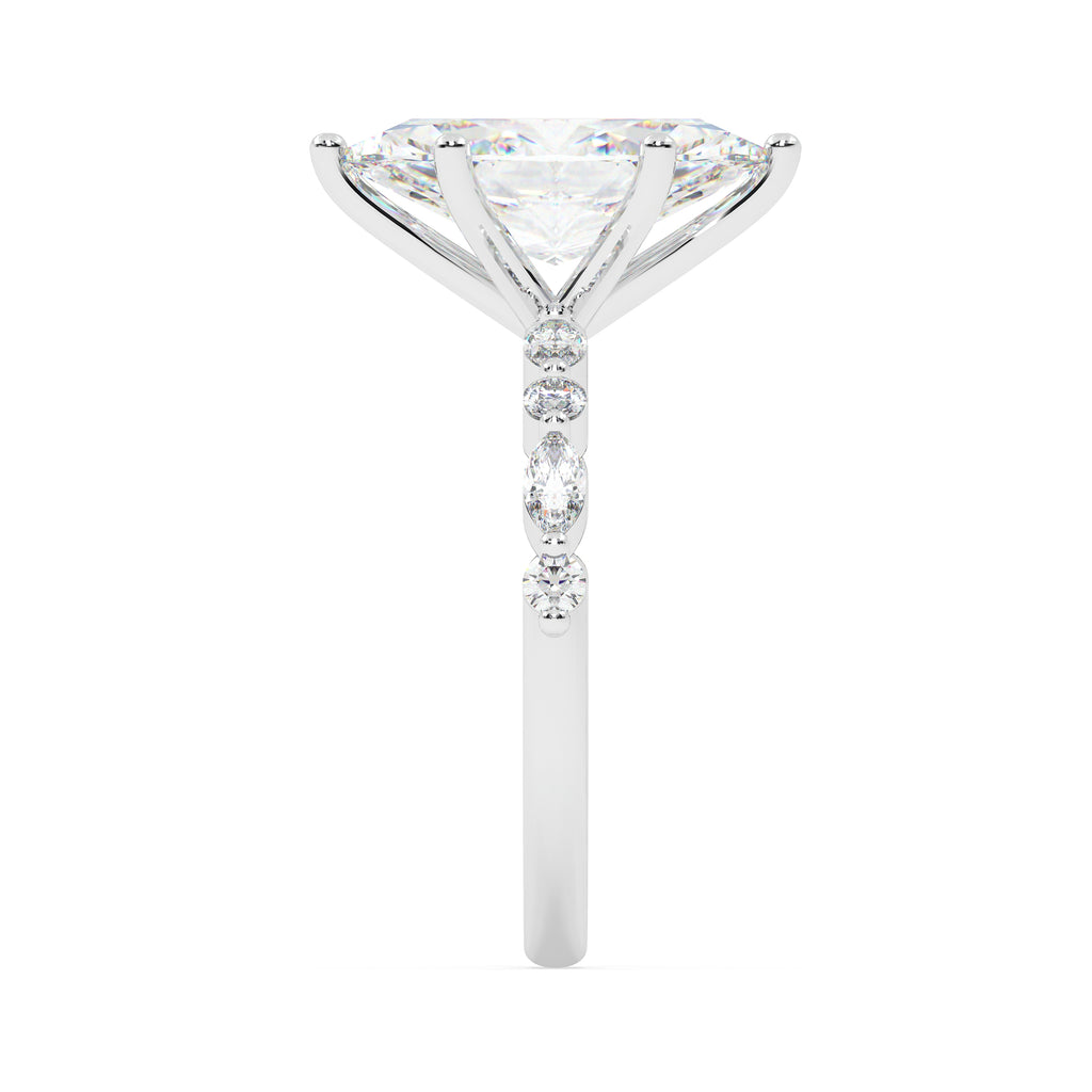 The Velor marquise ~ Silver