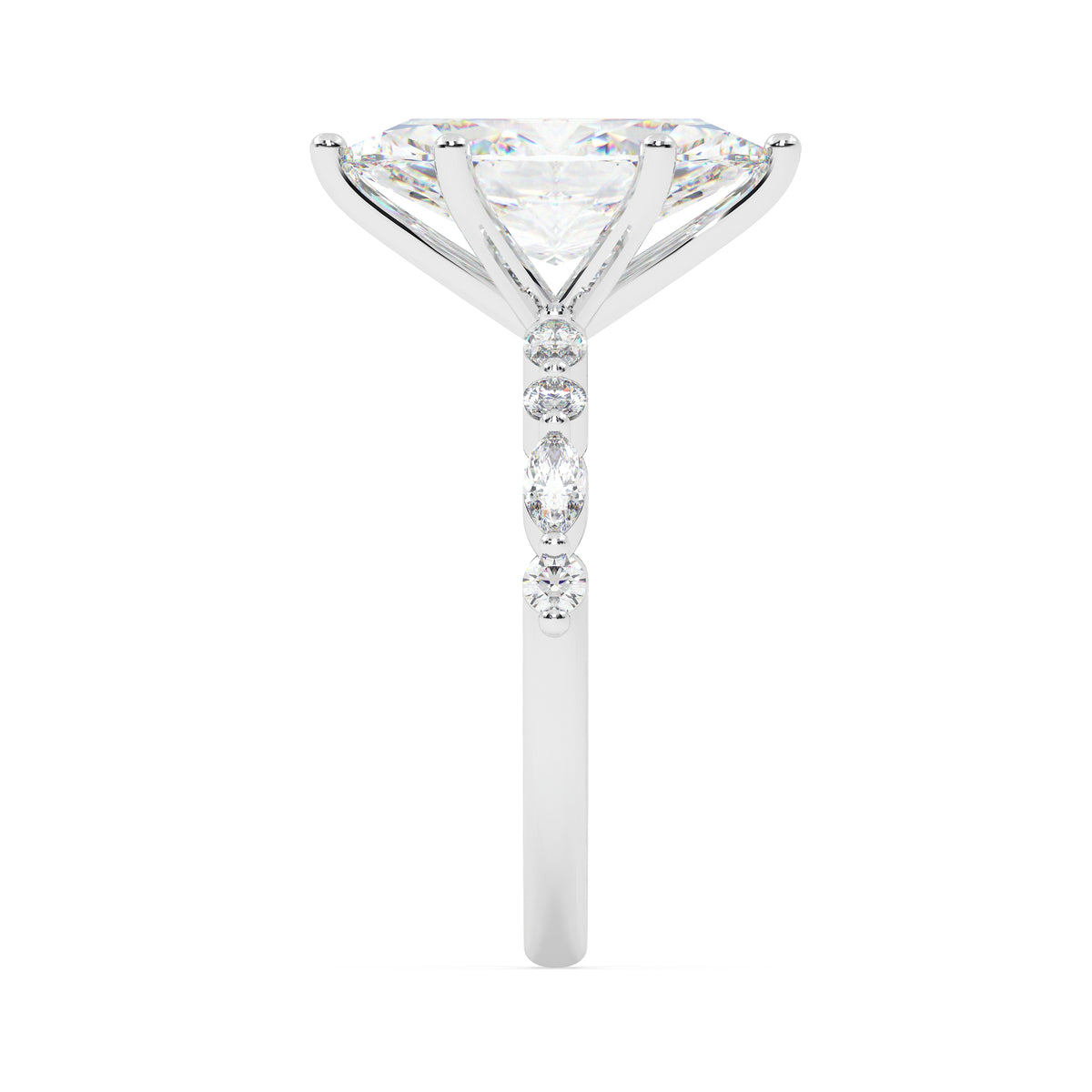 The Velor marquise ~ Silver