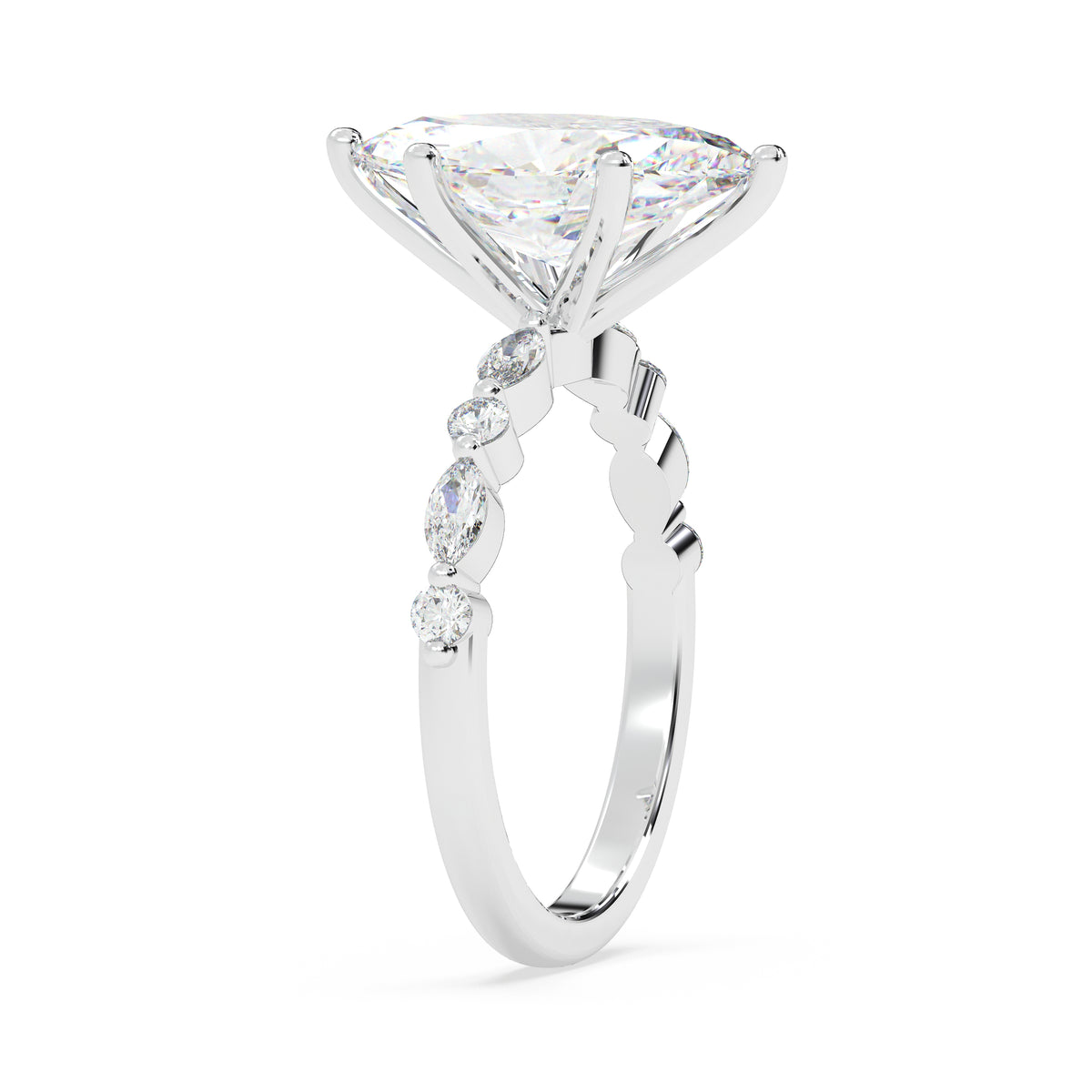 The Velor marquise ~ Silver