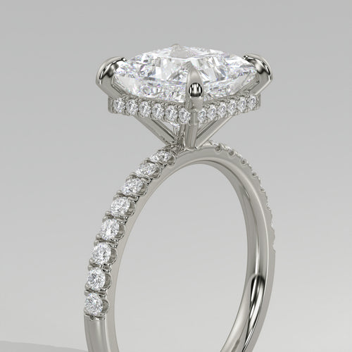 The Sample Solitaire Engagement Rings - 1.5 Carat Princess Platinum Engagement Ring