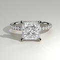 The Sample Solitaire Engagement Rings - 1.5 Carat Princess Platinum Engagement Ring
