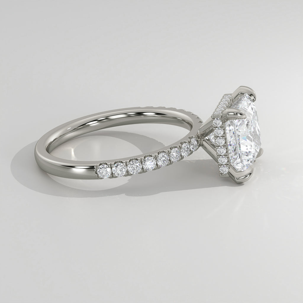 The Sample Solitaire Engagement Rings - 1.5 Carat Princess Platinum Engagement Ring