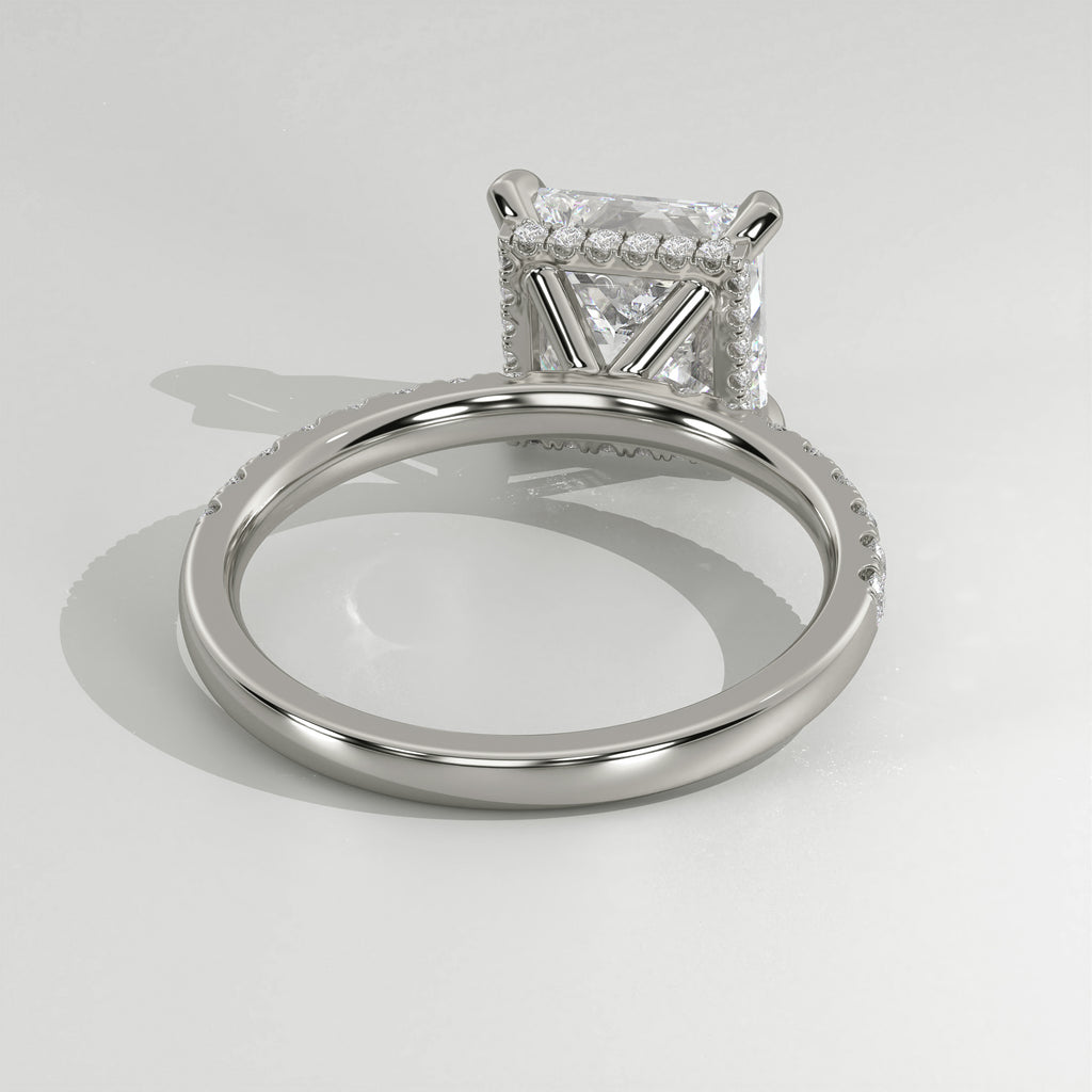 The Sample Solitaire Engagement Rings - 1.5 Carat Princess Platinum Engagement Ring