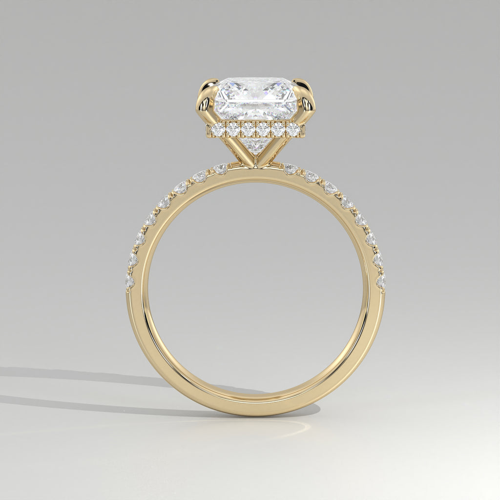 The Sample Solitaire Engagement Rings - 1.5 Carat Princess 18K Yellow Gold Engagement Ring