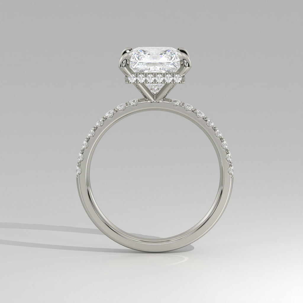 The Sample Solitaire Engagement Rings - 1.5 Carat Princess Platinum Engagement Ring