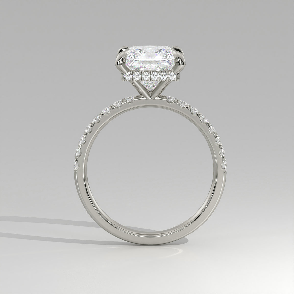 The Sample Solitaire Engagement Rings - 1.5 Carat Princess Platinum Engagement Ring