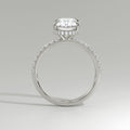 The Sample Solitaire Engagement Rings - 1.5 Carat Oval 14K White Gold Engagement Ring