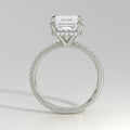 The Sample Solitaire Engagement Rings - 1.5 Carat Asscher 14K White Gold Engagement Ring