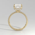 The Sample Solitaire Engagement Rings - 1.5 Carat Asscher 14K Yellow Gold Engagement Ring