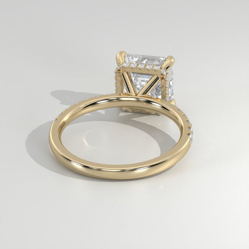 The Sample Solitaire Engagement Rings - 1.0 Carat Asscher 14K Yellow Gold Engagement Ring